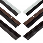 DICHTUNGSBÜRSTE Aluminium PVC 98cm Türbodendichtung Bürstendichtung Profil 