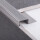 Edelstahl Stufenprofil Fliesenleiste Profil Treppen Schiene 2,5m H10mm gebürstet