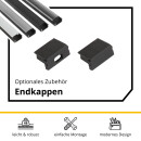 A15 LED Profil Schwarz 2m Abdeckung klar