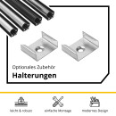 A19 LED Aluprofil Schwarz Eckprofil 90° 1m klar