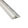 T77 LED Alu Fliesenprofil 12mm silber 30° 1m klar