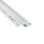 T-40 20° LED Alu Fliesenprofil Treppenprofil Stufen 10mm weiss