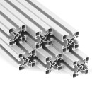 KLAK 40 - Aluprofil 6 Stück 40x40mm light 2m System-, Montage-, Konstruktionsprofil Nut 8