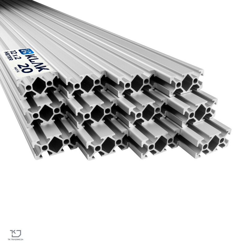 Produktbild von MakerBeam Aluminium Profile 100mm - 16 Stück 10x10mm | Konstruktionsprofile