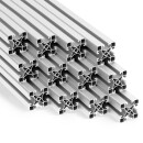 KLAK 40 - Aluprofil 12 Stück 40x40mm light 2m System-, Montage-, Konstruktionsprofil Nut 8