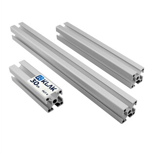 KLAK 30 - Aluprofil 30x30mm Nut 8 Aluminium Systemprofil Typ I 20cm 200mm