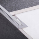 5x Quadrat-Profil Edelstahlschiene Fliesenprofil Fliesenschiene L250cm 11mm gebürstet
