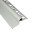 Alu Balkon Terrasse abtropf Profil Fliesenschiene Profil Schiene silber L300cm V-Profil 10mm