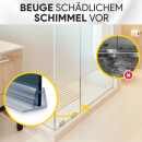Duschdichtung PVC Ersatzdichtung TYP-4 200cm Glasstärke 8mm Gummilippe 20mm