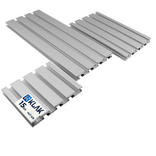 KLAK 15/120 - Aluprofil 15x120mm Nut 8 Aluminium Systemprofil Typ I 100mm-2000mm