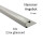 10x Quadrat-Profil Edelstahlschiene Fliesenprofil Fliesenschiene L250cm 11mm glänzend