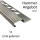 5x Edelstahl Stufenprofil Fliesenleiste Profil Treppen Schiene H10mm gebürstet
