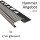 5x Edelstahl Stufenprofil Fliesenleiste Profil Treppen Schiene H12mm glänzend