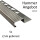 5x Edelstahl Stufenprofil Fliesenleiste Profil Treppen Schiene H12mm gebürstet