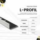 L-Profil Edelstahlschiene Profil Fliesenschiene Edelstahl V2A L250cm 15mm glänzend
