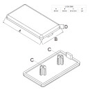 KLAK 30/60 - Abdeckkappe Endkappe für Aluprofil 30x60 - 10 Stück