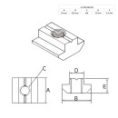 KLAK 40 - Nutenstein schwer Gleitmutter M6 Nut 8  für Aluprofil 40-er 10 Stück
