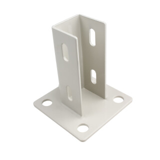 KLAK 40 - Pfostenkonsole Bodenmontage 40x40 Aluprofil inkl. Profil-Verschraubung - 1 Stück