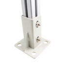 KLAK 40 - Pfostenkonsole Bodenmontage 40x40 Aluprofil inkl. Profil-Verschraubung - 1 Stück