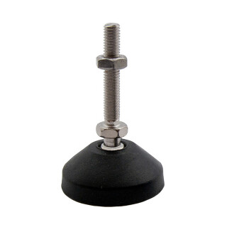 KLAK Gelenkfuss Standfuss M8x50mm Teller 50mm für Aluprofil 30-er, 40-er - 1 Stück