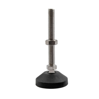 KLAK Gelenkfuss Standfuss M12x100mm Teller 60mm für Aluprofil 45-er - 1 Stück