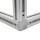 KLAK 40 - 3-Weg Verbinder Eckverbinder Nut 8 für Aluprofil 40x40 - 1 Stück