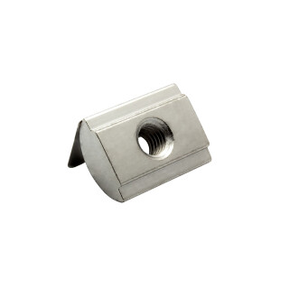 KLAK 45 - Nutenstein mit Federblech M6 Nut 10 für Aluprofil 45-er - 100 Stück