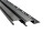 Edelstahl Stufenprofil Fliesen Treppen schwarz anthrazit gebürstet 2,5m H10-12mm