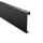 Sockelleiste Edelstahl Fußbodenleisten V2A L250cm 60mm schwarz anthrazit gebürstet Profil 2,5m