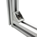 KLAK 30 - Befestigungswinkel ink. Schrauben und Nutensteine Nut 8 für Aluprofil 30-er