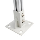 KLAK 30 - Pfostenkonsole Bodenmontage 30x30 Aluprofil inkl. Profil-Verschraubung