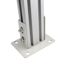 KLAK 30/60 - Pfostenkonsole Bodenmontage 30x60 Aluprofil inkl. Profil-Verschraubung