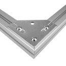 KLAK 45 - Knotenblech Eckverbinder Nut 10 für 45er Aluprofil inkl. Verschraubung