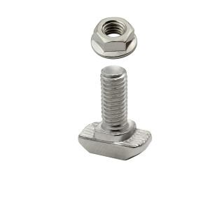 KLAK 30 - Hammerkopfschraube T-Schraube M6 16mm Nut 8 Aluprofil 30-er