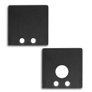 GX-PN8 LED AUFBAU-Profil 200 cm, LED Stripes max. 16 mm, schwarz RAL 9005