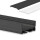 GX-PN4 LED AUFBAU-Profil 200 cm, flach, LED Stripes max. 24mm, schwarz RAL 9005