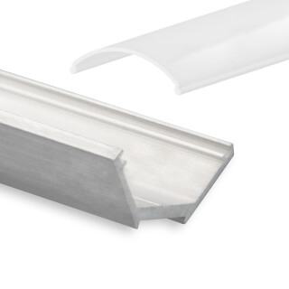 GX-NL10 LED ECK-Profil 200 cm eloxiert, LED Stripes max. 10mm, silber 2m
