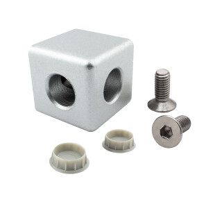 KLAK 40 - 2-Wege Würfelverbinder Eck-Verbinder für Aluprofil 40x40