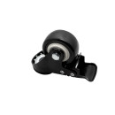 KLAK Lenkrolle Gummirolle mit Bremse Ø50mm Rückenloch Ø10,2mm für Aluprofil - 4 Stück