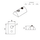 KLAK 30 - Automatikverbinder Schnellverbinder 30-er  inkl. Schraube und Nutenstein 10 Stück