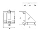 KLAK 40 - Befestigungswinkel ink. Schrauben und Nutensteine Nut 8 für Aluprofil 40-er 10 Stück + Abdeckkappen