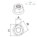 KLAK 30 - Hammerkopfschraube T-Schraube M6 20mm Nut 8 Aluprofil 30-er 1 Stück + Mutter