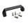 KLAK 45 - Bügelgriff Nut 10 Handgriff 120mm für Aluprofil 45-er inkl. Verschraubung - 1 Stück