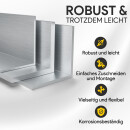Winkelprofil aus Aluminium - 30 x 30 x 2 mm - 1 Meter - gleichschenklig - EN AW-6060