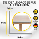 Winkelprofil aus Aluminium - 50 x 50 x 5 mm - 1 Meter - gleichschenklig - EN AW-6060