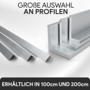 Winkelprofil aus Aluminium - 50 x 50 x 5 mm - 1 Meter - gleichschenklig - EN AW-6060