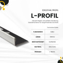 L-Profil Edelstahlschiene Profil Fliesenschiene Edelstahl V2A L300cm 10mm glänzend