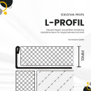 L-Profil Edelstahlschiene Profil Fliesenschiene Edelstahl V2A L300cm 10mm glänzend
