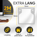 Kabelkanal aus hochwertigem PVC weiß Kabelleiste 2m - 5 Stück - 12x12mm