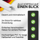 Kabelkanal aus hochwertigem PVC weiß Kabelleiste 2m - 5 Stück - 15x10mm